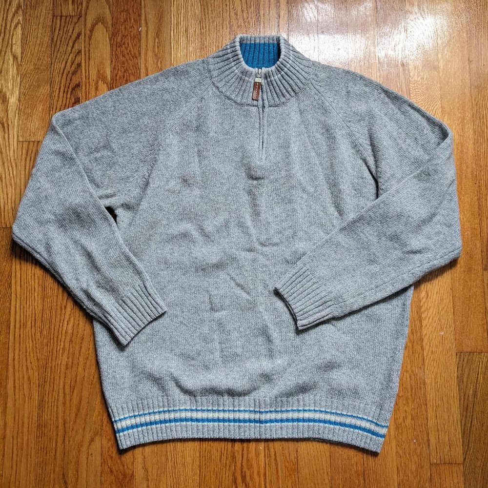 ICELAND Brand Sweater mock neck made in Italy Mens size XL wool / nylon